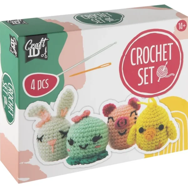 Set croșetat 4 piese DIY CraftID CR1721/GE