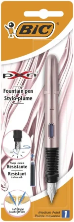 Stilou X PEN Chrome Stylo Plume Rose BIC 511059