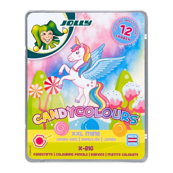 Set 12 creioane colorate X-BIG Candy colours Jolly 3099-0137