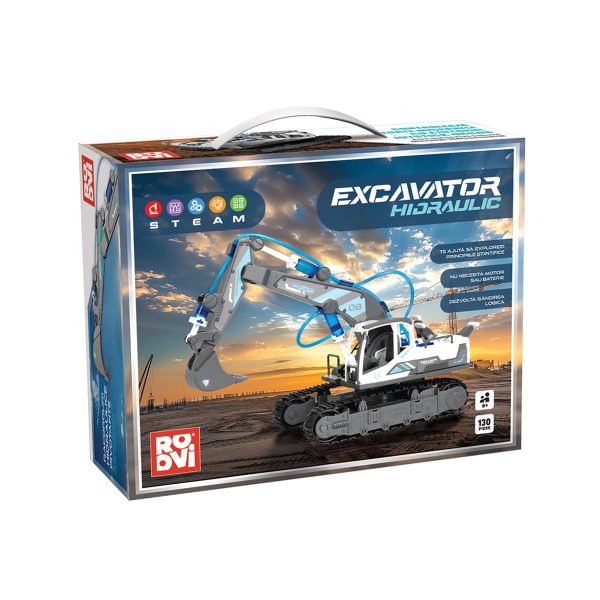 Excavator hidraulic cu 130 piese D-Toys 81025
