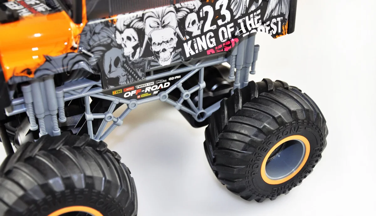 Crazy schoolbus monster truck galben 1:16 RTR Amewi 22452