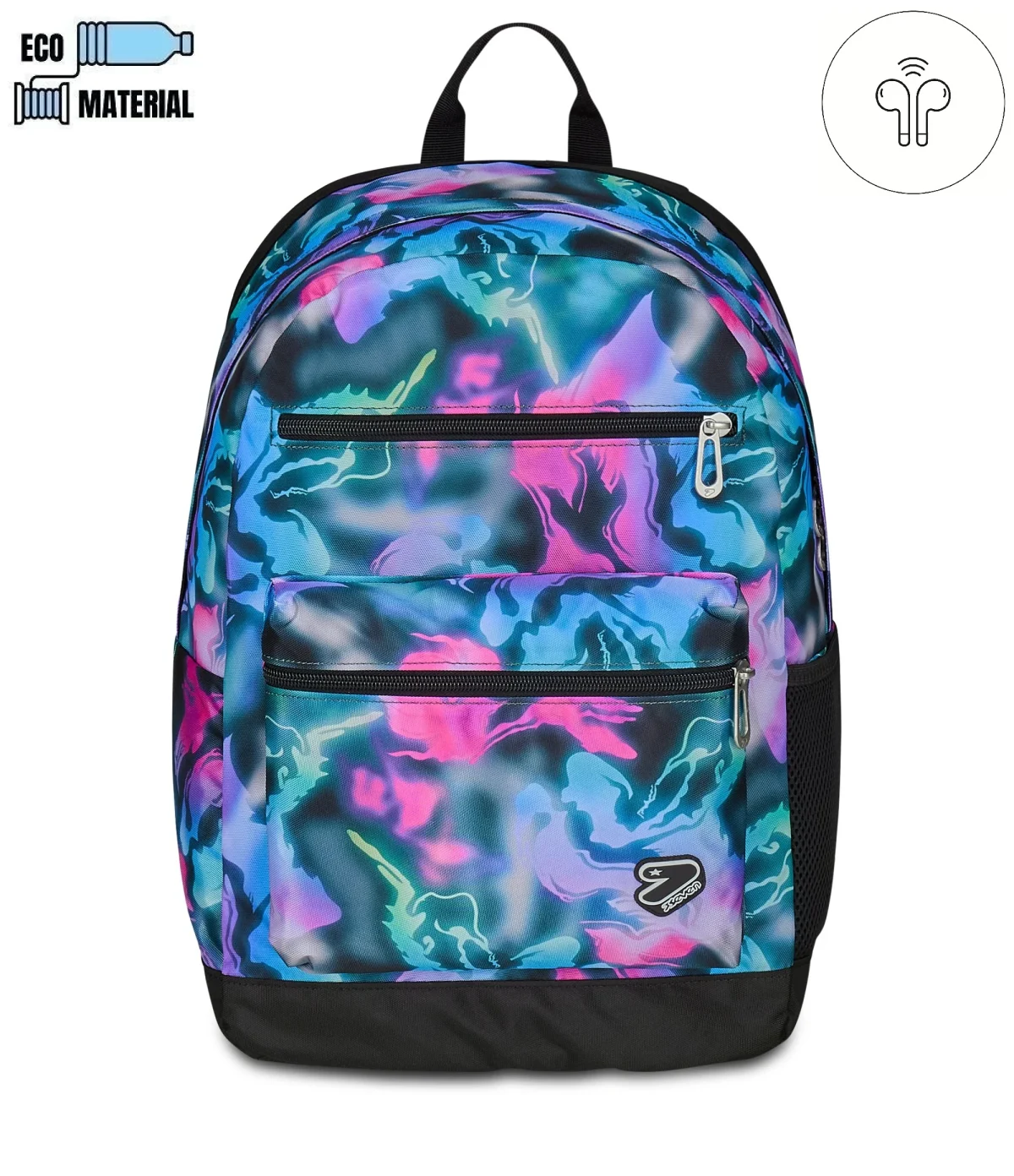 Rucsac reversibil Seven The Double 382 Inside Rock + căști