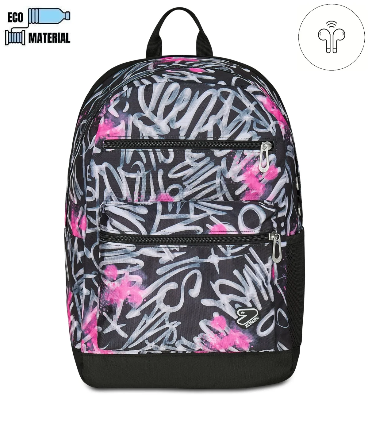 Rucsac reversibil Seven The Double 899 Dim Paint + căști