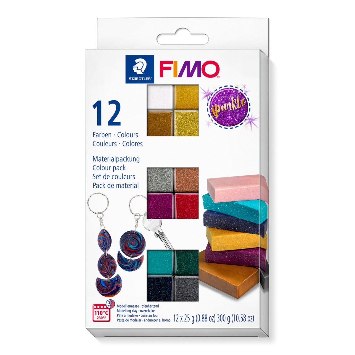 Set FIMO Sparkle Colour pack 8013 C12-4 Staedtler