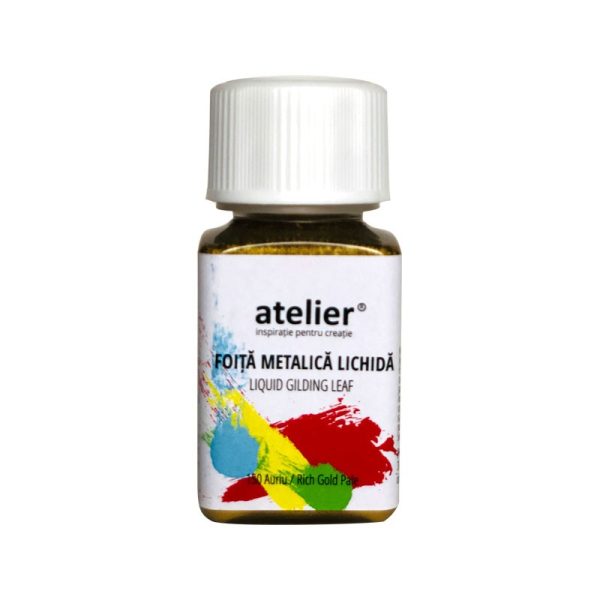 Foiță metalică Porporina 50 ml auriu Atelier AT4050150