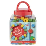 Margele lemn multicolore 400g Moxy 100114