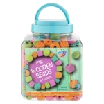 Margele lemn multicolore 400g Moxy 100114