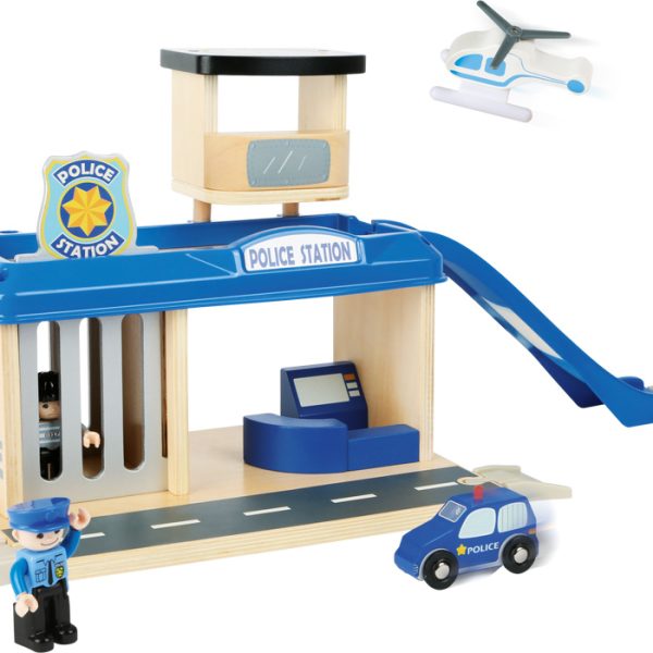 Secție de poliție cu accesorii din lemn Small foot 10899