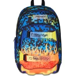 Ghiozdan Dual Seven 535 Scribbled flame