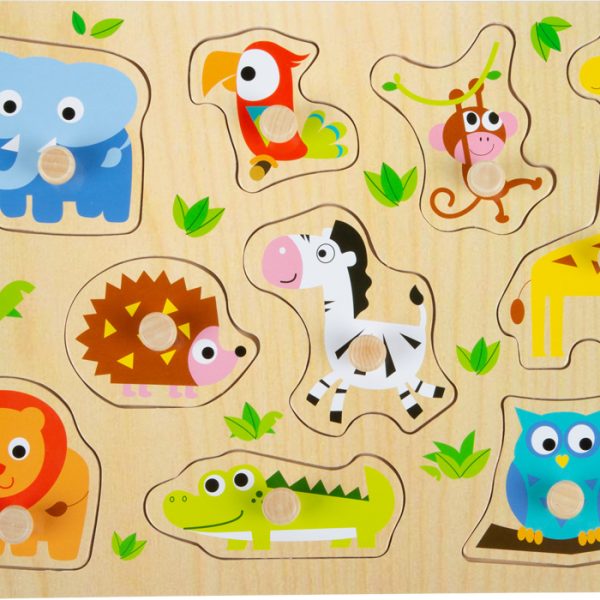 Puzzle Zoo Mates din lemn Small foot 4763