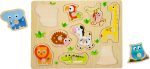 Puzzle Zoo Mates din lemn Small foot 4763