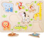 Puzzle Zoo Mates din lemn Small foot 4763