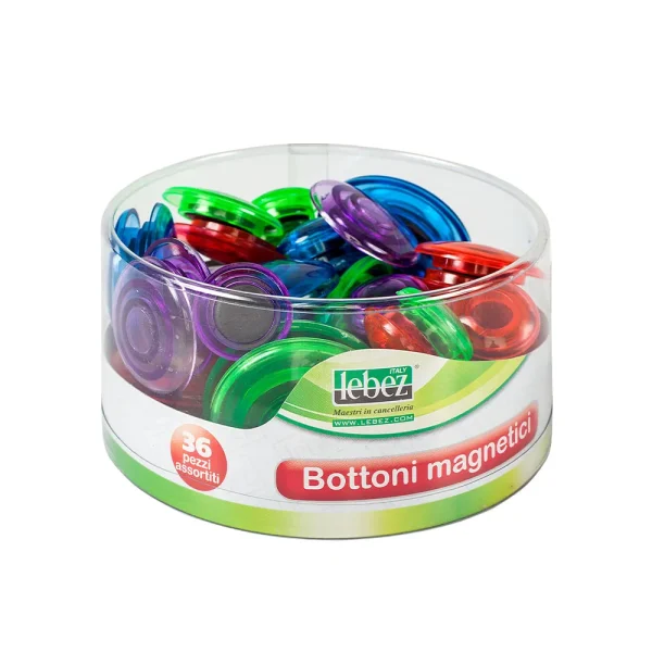 Set 36 magneți color rotunzi Lebez 80527