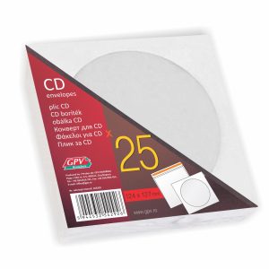 Plicuri CD alb set 25 buc