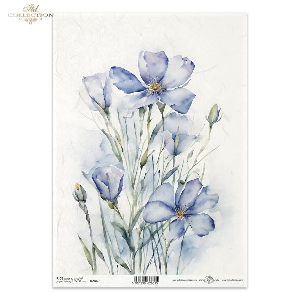 Hârtie de orez flori de vară ITD Collection R2469