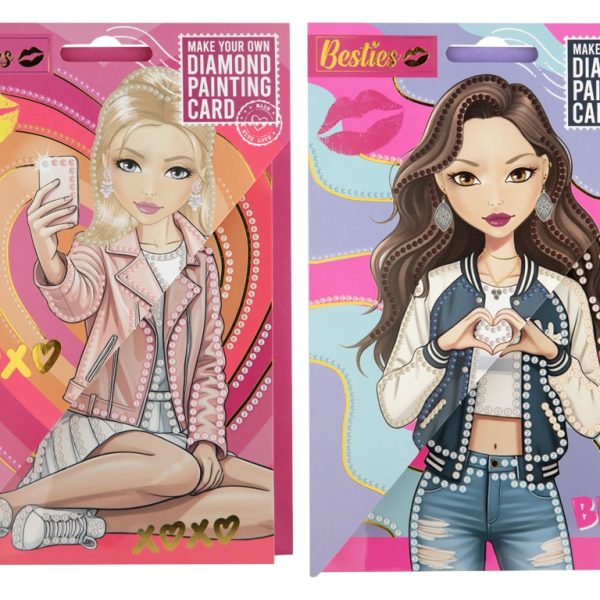 Felicitări pictură cu diamante Besties Moxy 140049