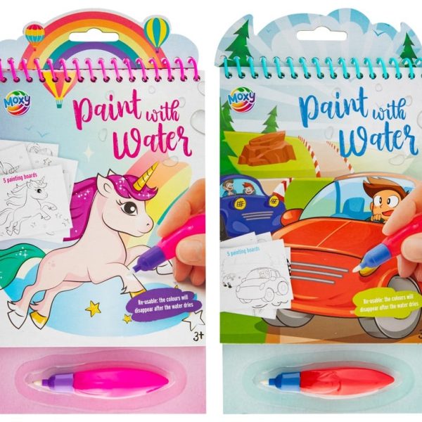 Set pictuă cu apă 5 coli 23 x 14 cm Moxy 150125