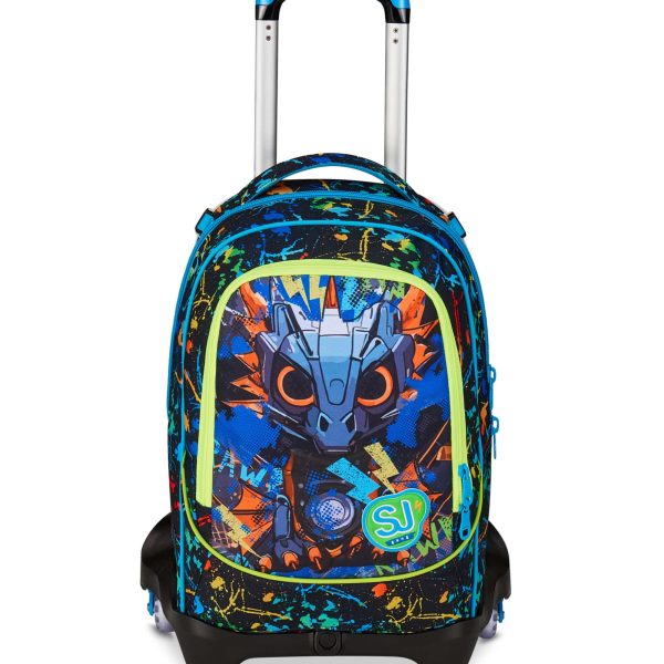 Troller dublu 3 roți Seven JACK TROLLEY LED LOOK