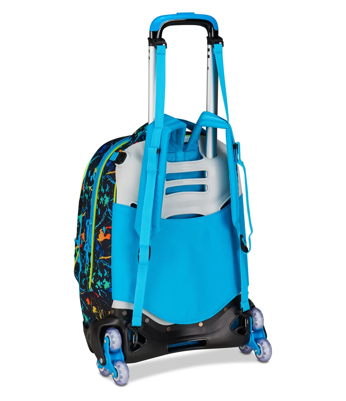 Troller dublu 3 roți Seven JACK TROLLEY LED LOOK