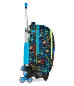 Troller dublu 3 roți Seven JACK TROLLEY LED LOOK