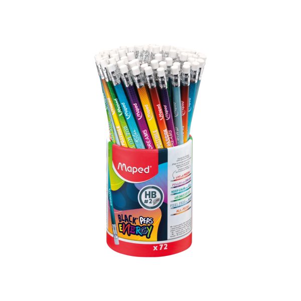 Creion grafit HB Black peps Energy Maped 852002