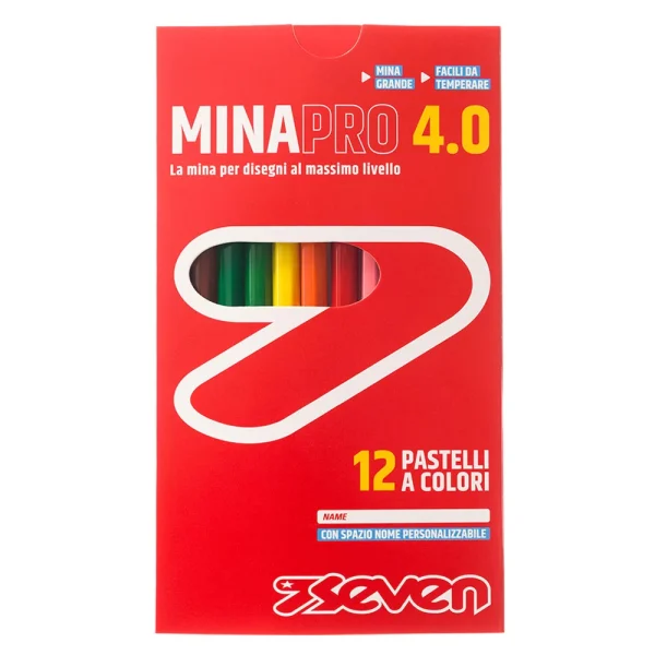 Set creioane colorate Pastel MinaPro 4.0 Seven