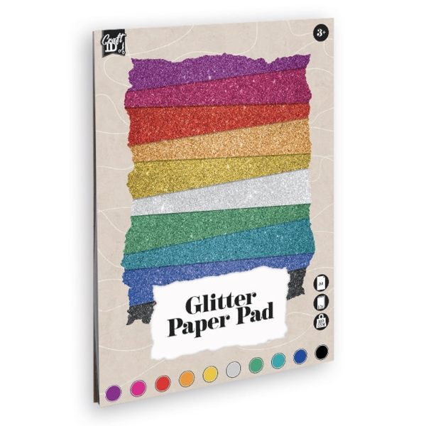 Bloc hârtie sclipici A4 CraftID CR0043/GE