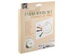 Set broderie flori și albine 15 cm CraftID CR1734/GE