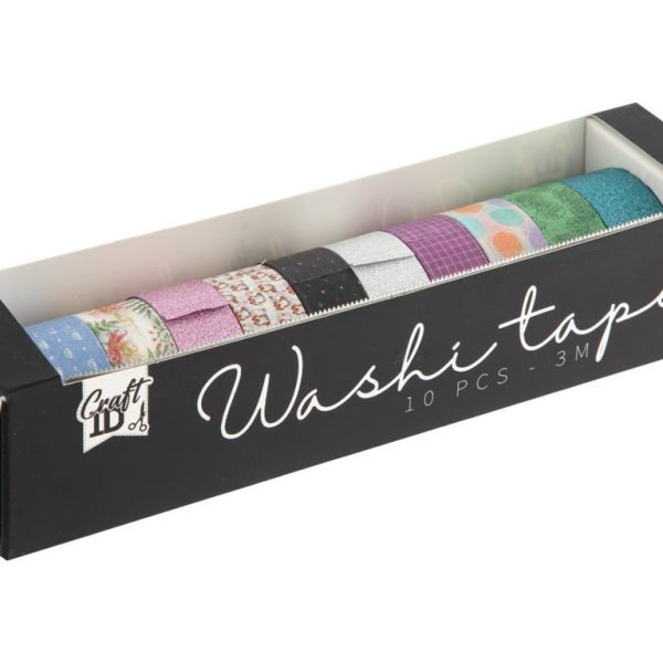 Washi tape set 10 modele CraftID CR3003/GE