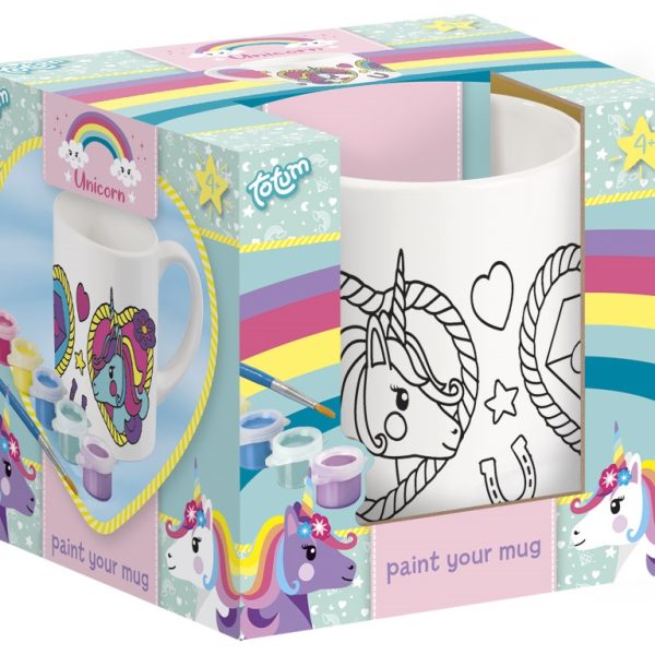 Pictează propria cană cu unicorni Totum TT072121