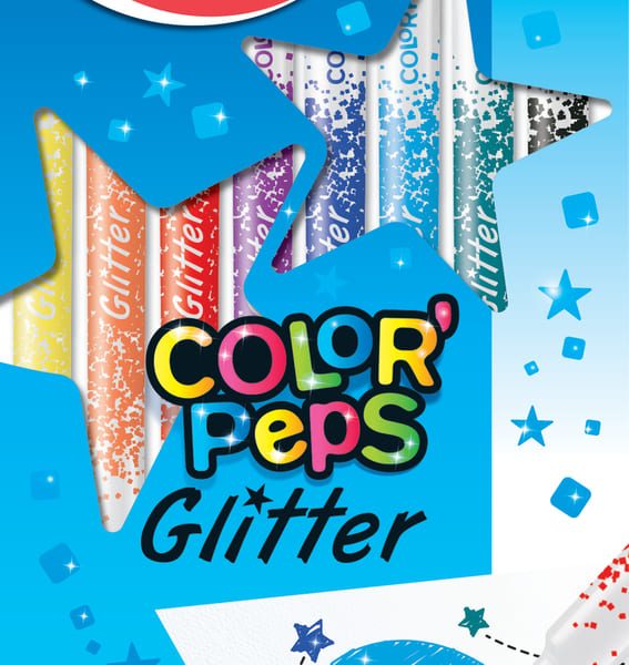 Set 8 carioci cu sclipici ColorPeps Maped 845808