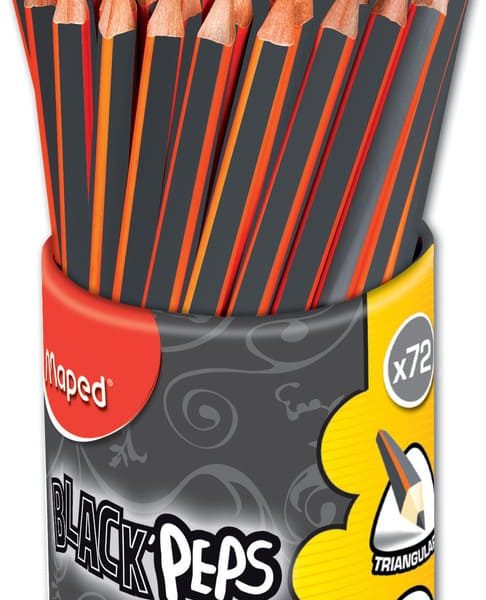 Creion grafit HB cu radieră Black Peps Maped 851759