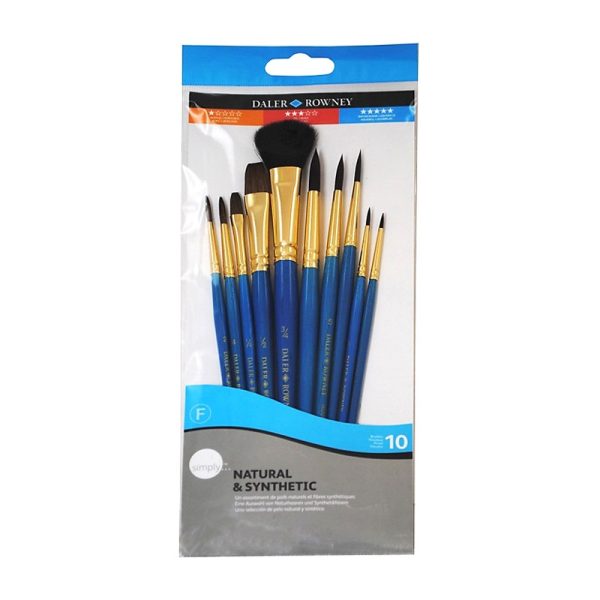 Set 10 pensule acuarelă Simply Daler Rowney 216910110
