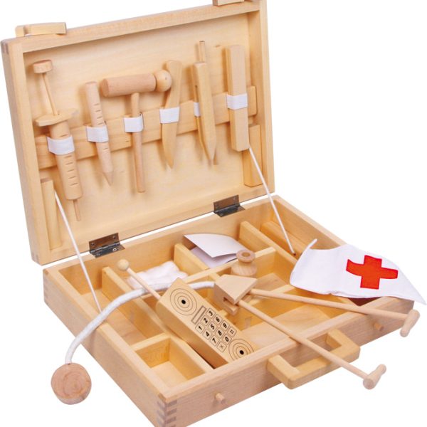 Set cutia doctorului din lemn Small foot 4602
