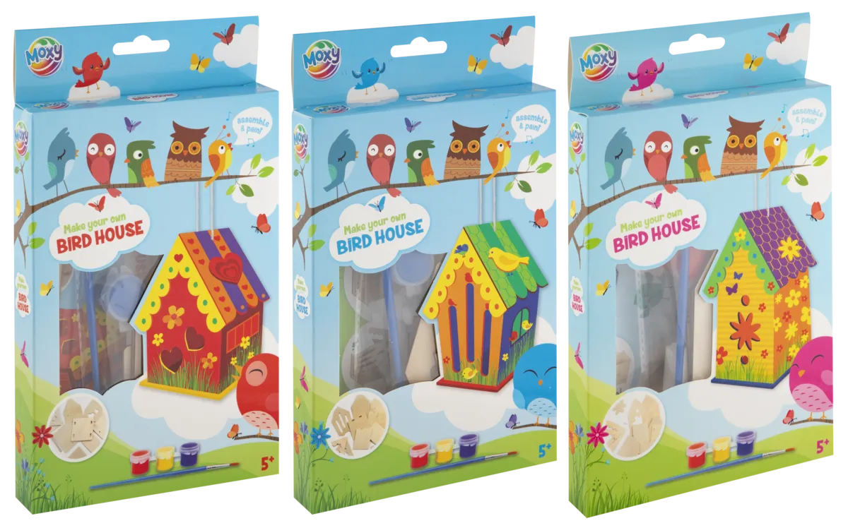 Set creatie Mini casuta din lemn Moxy 620011
