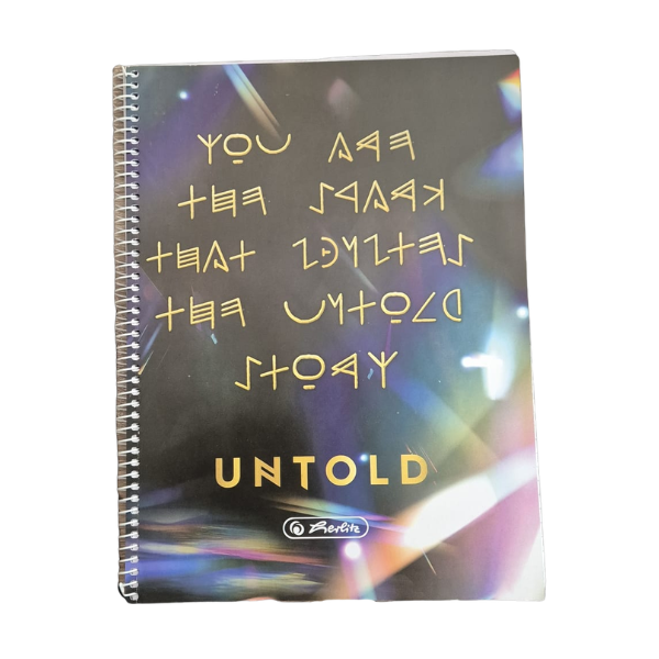 Caiet A4 100 file cu spirală Herlitz UNTOLD
